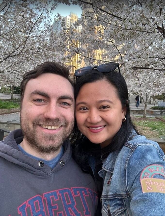 First cherry blossom together