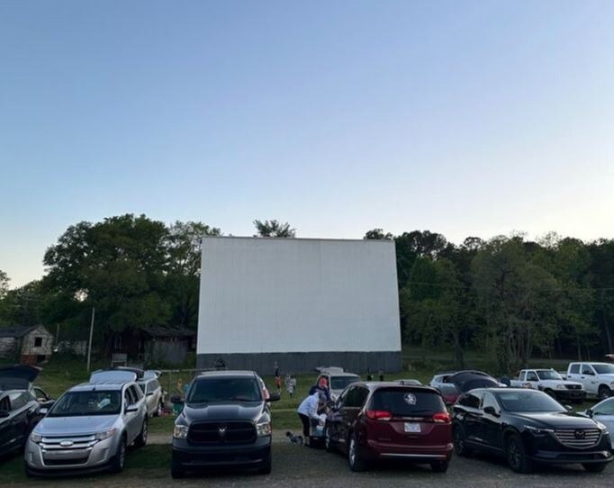 First drive-in theater experience together