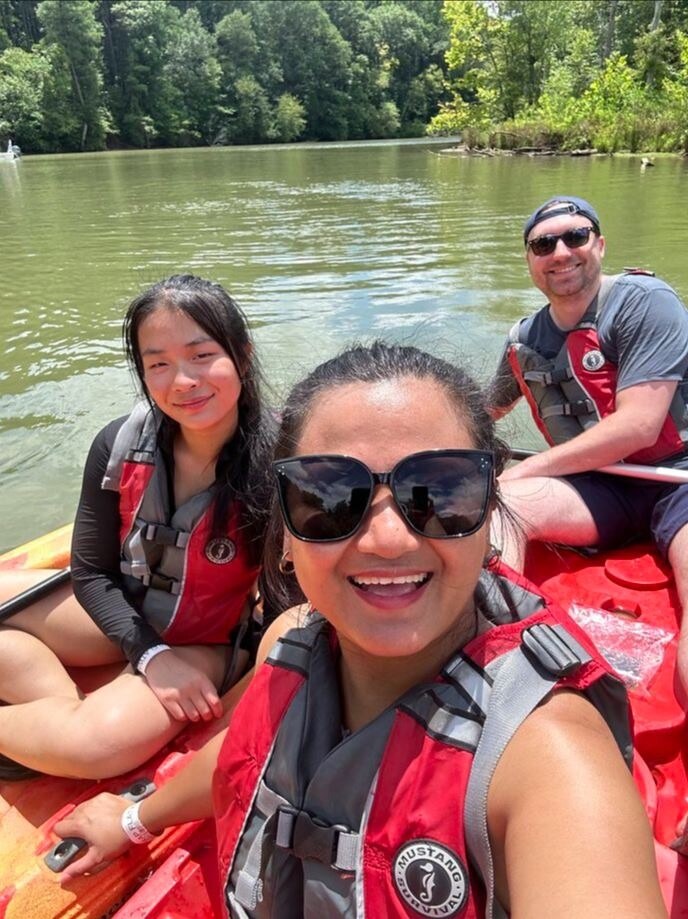 First kayak together.